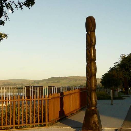 Flora Totem a sculpture by Terry Stringer